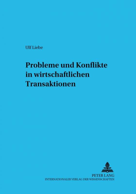 Cover-Bild Probleme und Konflikte in wirtschaftlichen Transaktionen
