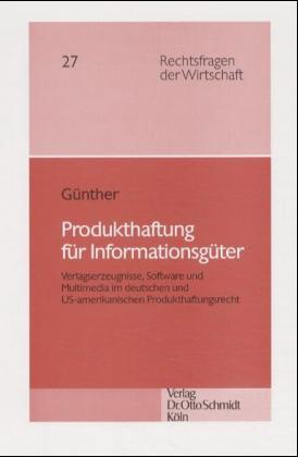 Cover-Bild Produkthaftung für Informationsgüter