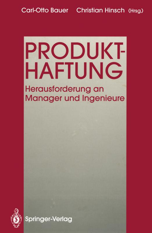 Cover-Bild Produkthaftung