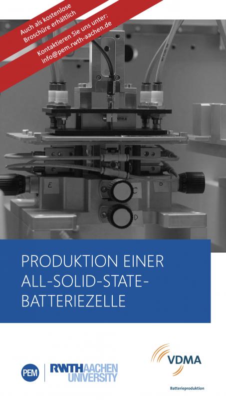 Cover-Bild PRODUKTION EINER ALL-SOLID-STATE-BATTERIEZELLE