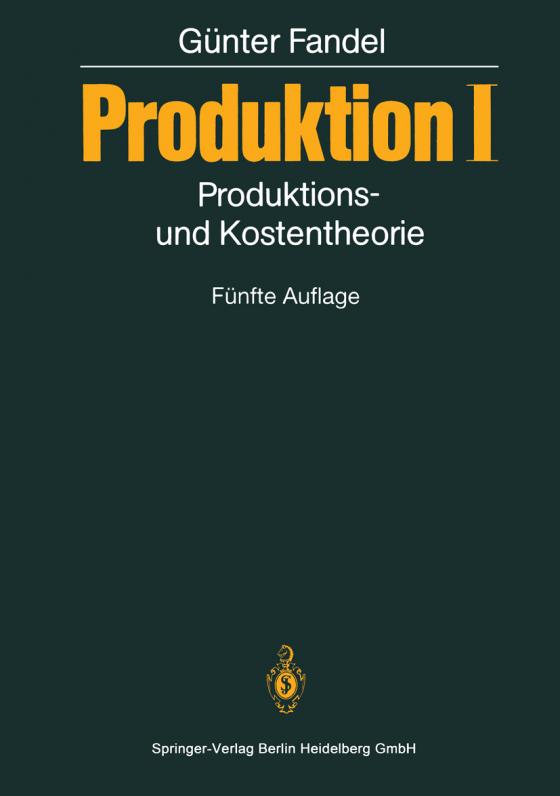 Cover-Bild Produktion I