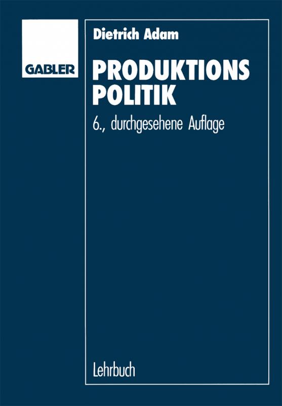Cover-Bild Produktionspolitik