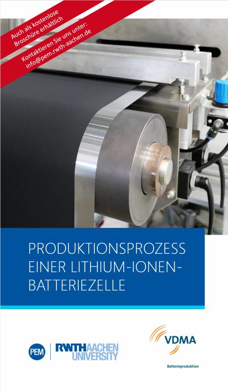 Cover-Bild PRODUKTIONSPROZESS EINER LITHIUM-IONEN-BATTERIEZELLE