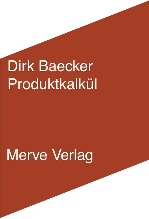 Cover-Bild Produktkalkül
