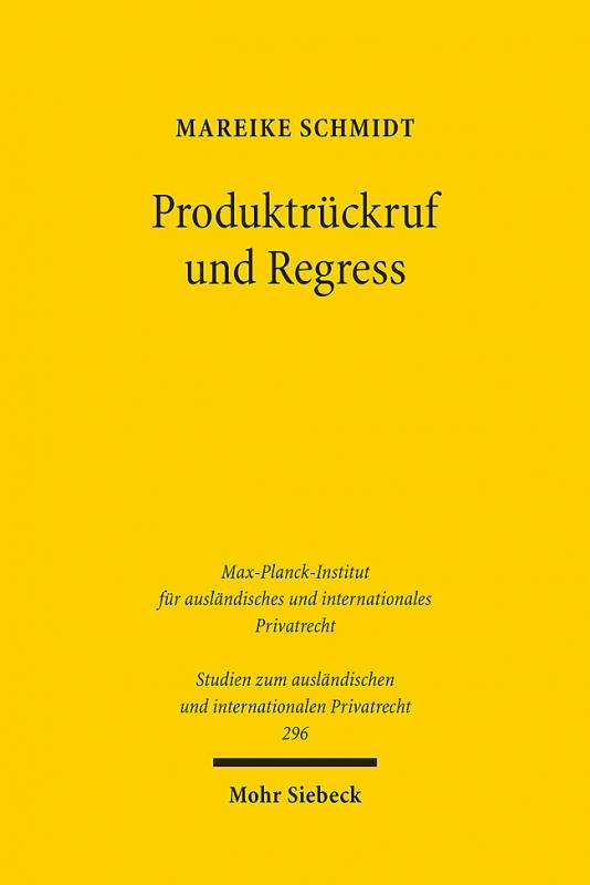 Cover-Bild Produktrückruf und Regress