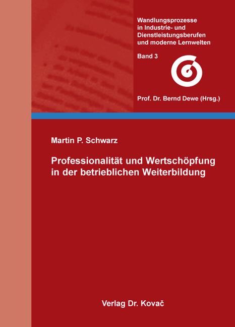 Cover-Bild Professionalität und Wertschöpfung in der betrieblichen Weiterbildung