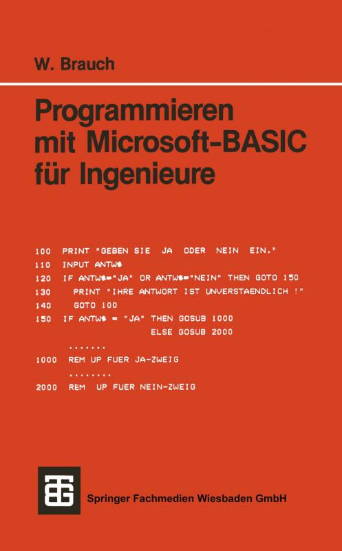 Cover-Bild Programmieren mit Microsoft-BASIC für Ingenieure