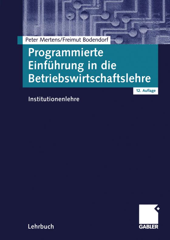 Cover-Bild Programmierte Einführung in die Betriebswirtschaftslehre