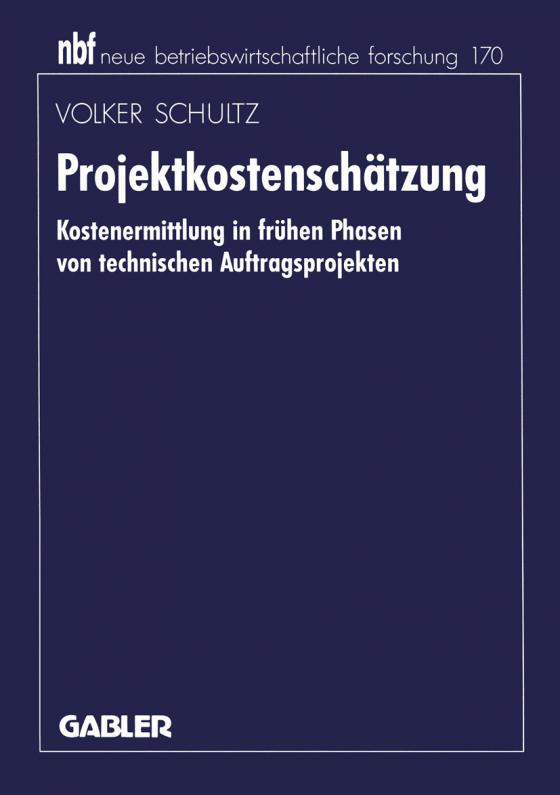 Cover-Bild Projektkostenschätzung