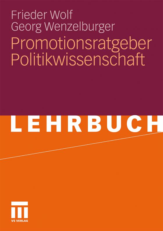 Cover-Bild Promotionsratgeber Politikwissenschaft