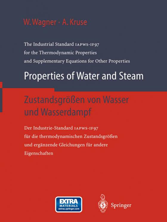 Cover-Bild Properties of Water and Steam / Zustandsgrößen von Wasser und Wasserdampf