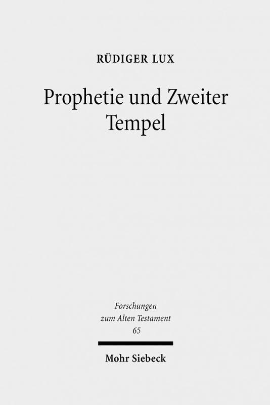 Cover-Bild Prophetie und Zweiter Tempel