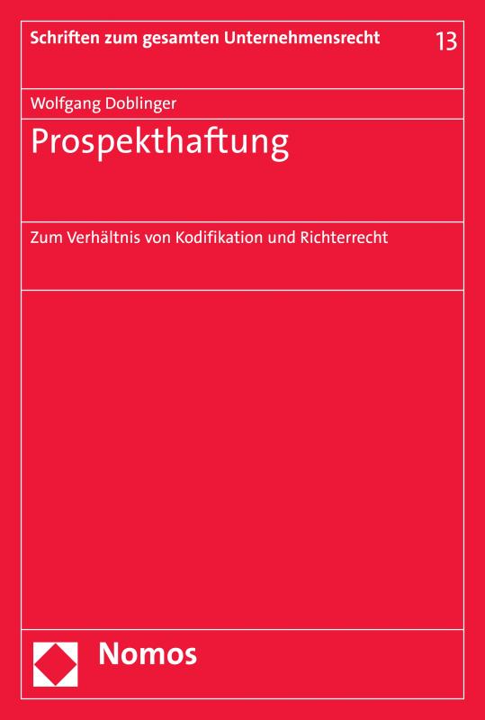 Cover-Bild Prospekthaftung