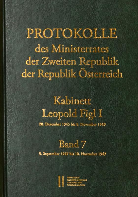 Cover-Bild Protokolle des Ministerrates der Zweiten Republik, Kabinett Leopold Figl I