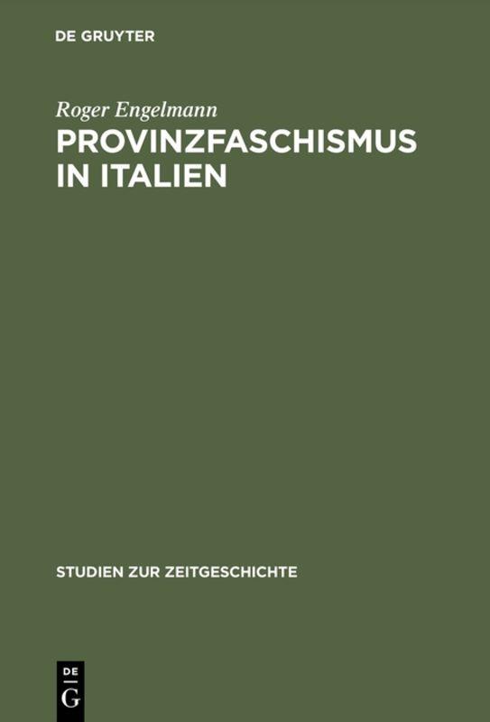 Cover-Bild Provinzfaschismus in Italien
