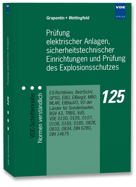 Cover-Bild Prüfung elektrischer Anlagen, sicherheitstechnischer Einrichtungen und Prüfung des Explosionsschutzes