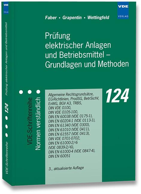 Cover-Bild Prüfung elektrischer Anlagen und Betriebsmittel - Grundlagen und Methoden