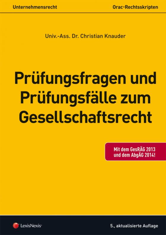 Cover-Bild Prüfungsfragen und Prüfungsfälle zum Gesellschaftsrecht