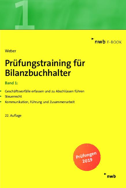 Cover-Bild Prüfungstraining für Bilanzbuchhalter, Band 1