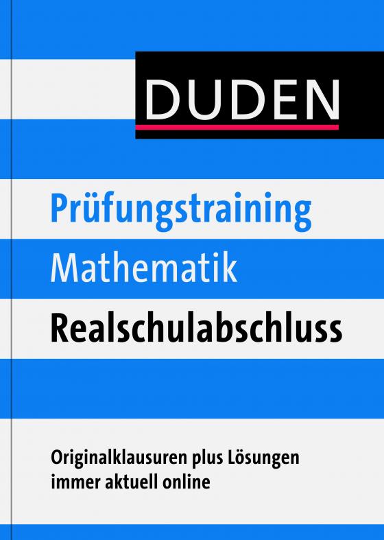 Cover-Bild Prüfungstraining Mathematik Realschulabschluss