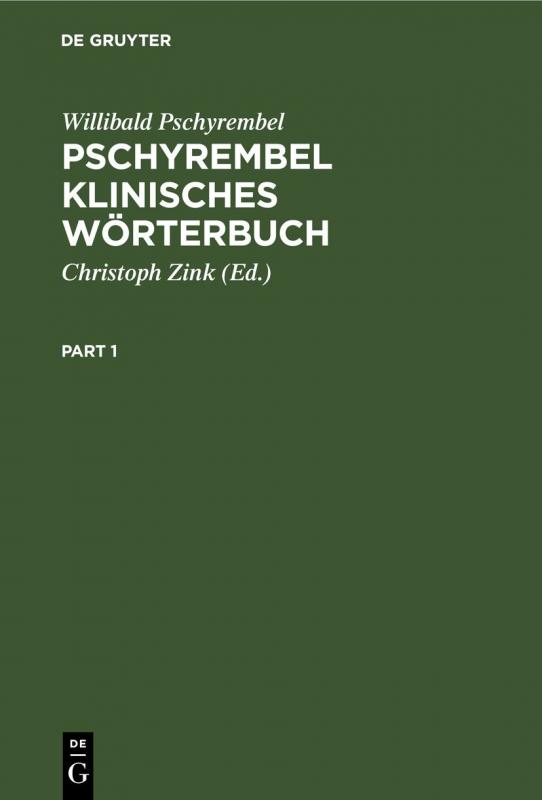 Cover-Bild Pschyrembel Klinisches Wörterbuch