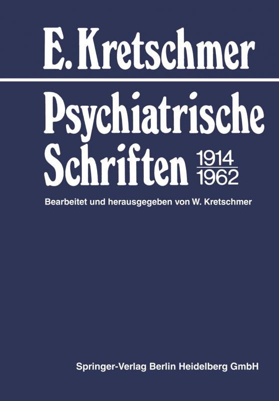 Cover-Bild Psychiatrische Schriften 1914–1962