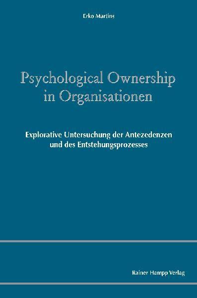 Cover-Bild Psychological Ownership in Organisationen