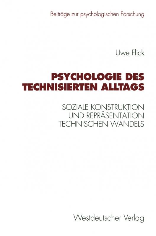 Cover-Bild Psychologie des technisierten Alltags