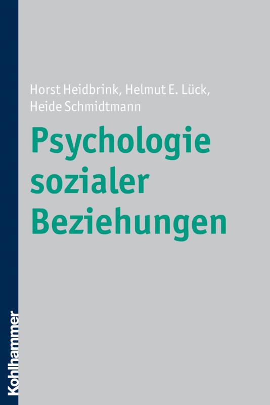 Cover-Bild Psychologie sozialer Beziehungen