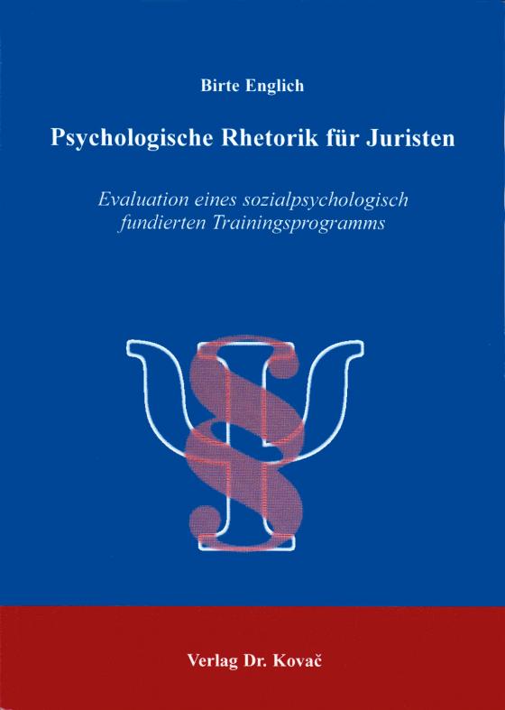 Cover-Bild Psychologische Rhetorik für Juristen