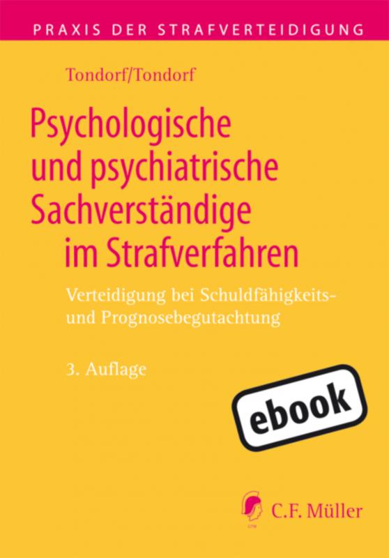 Cover-Bild Psychologische und psychiatrische Sachverständige im Strafverfahren