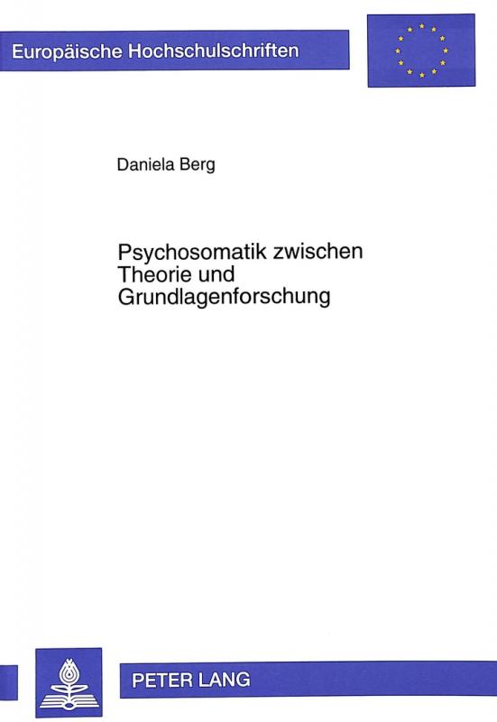 Cover-Bild Psychosomatik zwischen Theorie und Grundlagenforschung