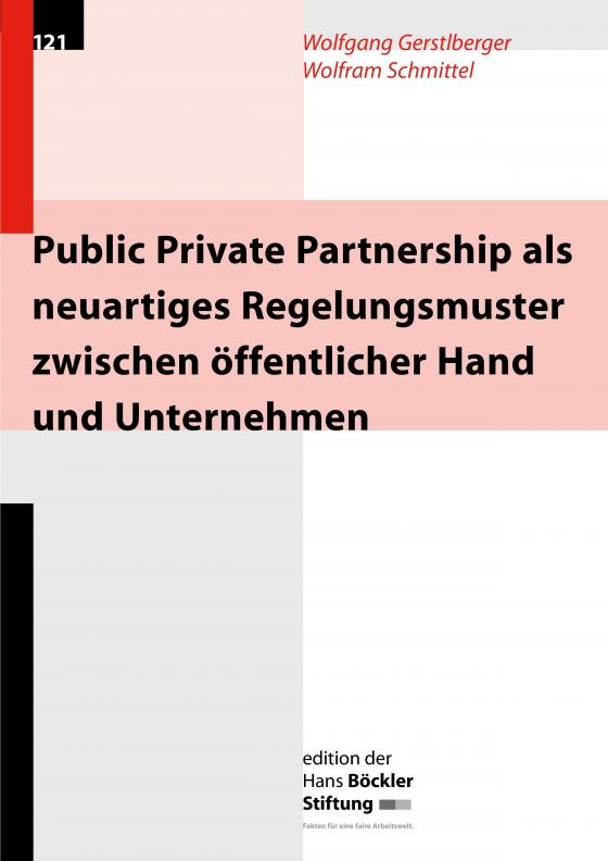 Cover-Bild Public Private Partnership als neuartiges Regelungsmuster zwischen öffentlicher Hand und Unternehmen