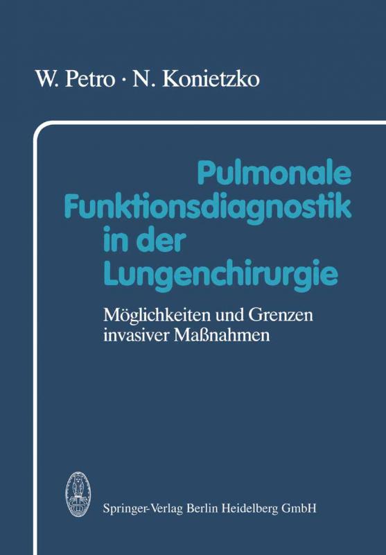 Cover-Bild Pulmonale Funktionsdiagnostik in der Lungenchirurgie