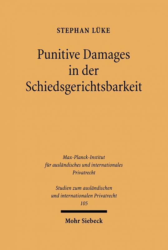 Cover-Bild Punitive Damages in der Schiedsgerichtsbarkeit