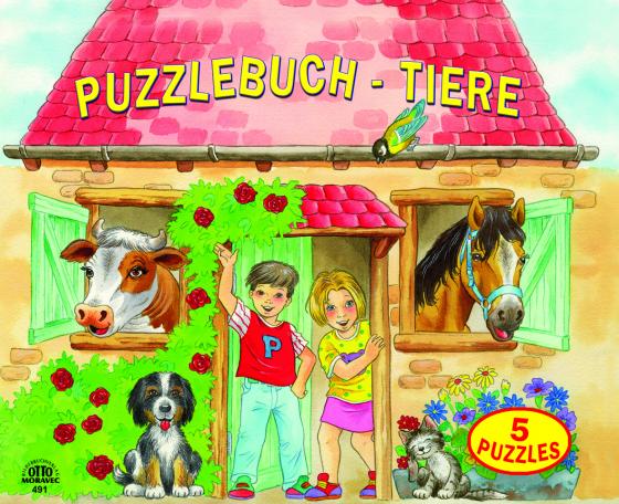 Cover-Bild Puzzlebuch Bauernhoftiere 5 Puzzles (12 teilig) mit gereimten Texten