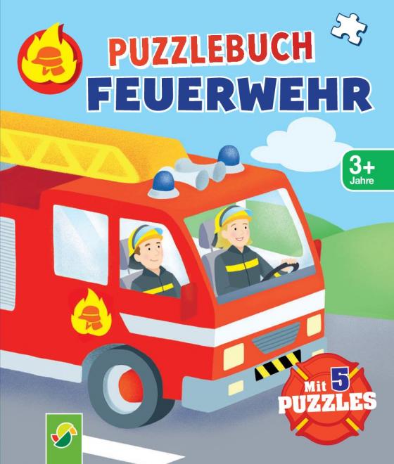 Cover-Bild Puzzlebuch Feuerwehr