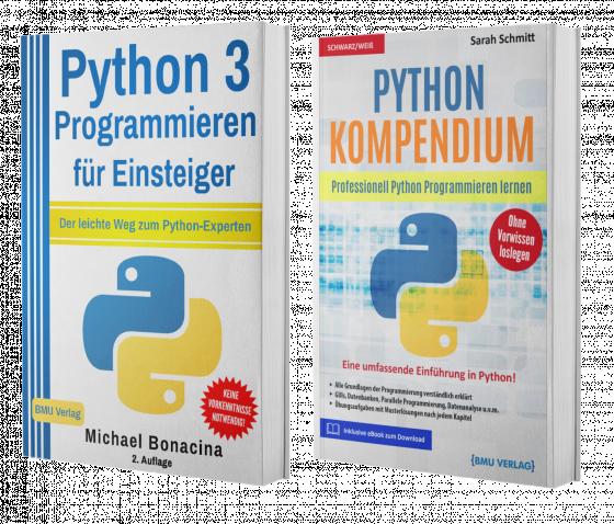 Cover-Bild Python 3 Programmieren für Einsteiger + Python Kompendium (Taschenbuch)