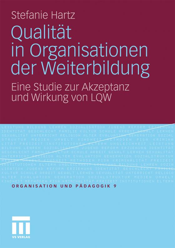 Cover-Bild Qualität in Organisationen der Weiterbildung