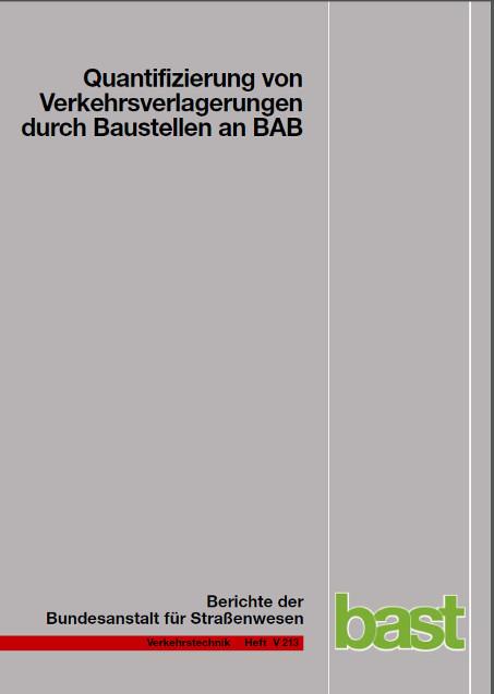 Cover-Bild Quantifizierung von Verkehrsverlagerungen durch Baustellen an BAB