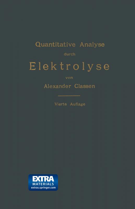 Cover-Bild Quantitative Analyse durch Elektrolyse