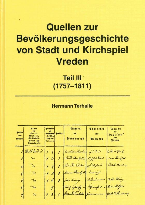 Cover-Bild Quellen zur Bevölkerungsgeschichte von Stadt und Kirchspiel Vreden