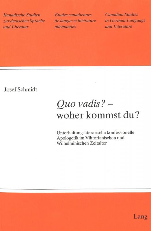 Cover-Bild «Quo vadis?» - woher kommst du?