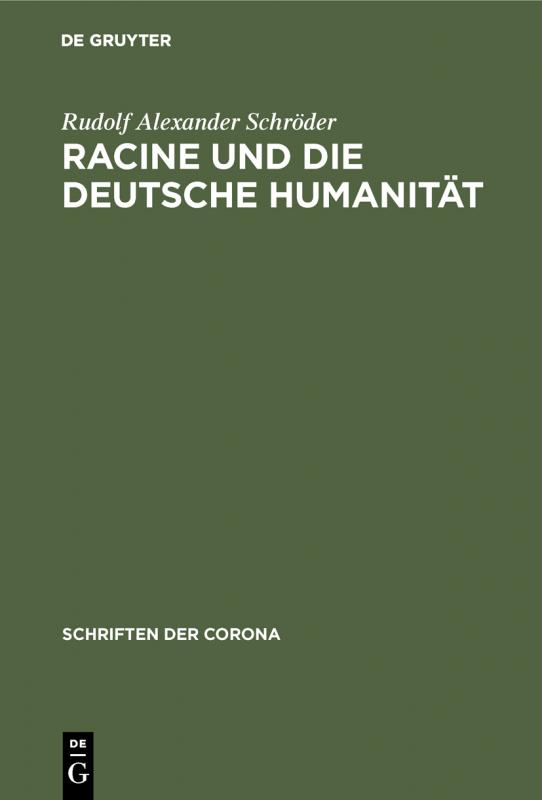 Cover-Bild Racine und die deutsche Humanität