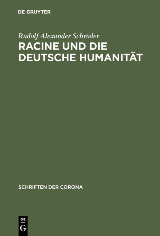 Cover-Bild Racine und die deutsche Humanität