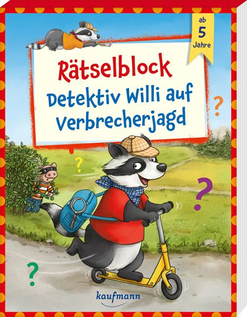 Cover-Bild Rätselblock - Detektiv Willi auf Verbrecherjagd