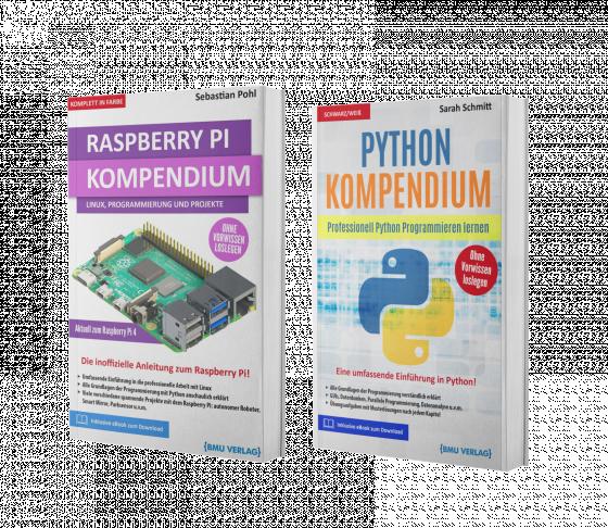 Cover-Bild Raspberry Pi Kompendium + Python Kompendium (Hardcover)