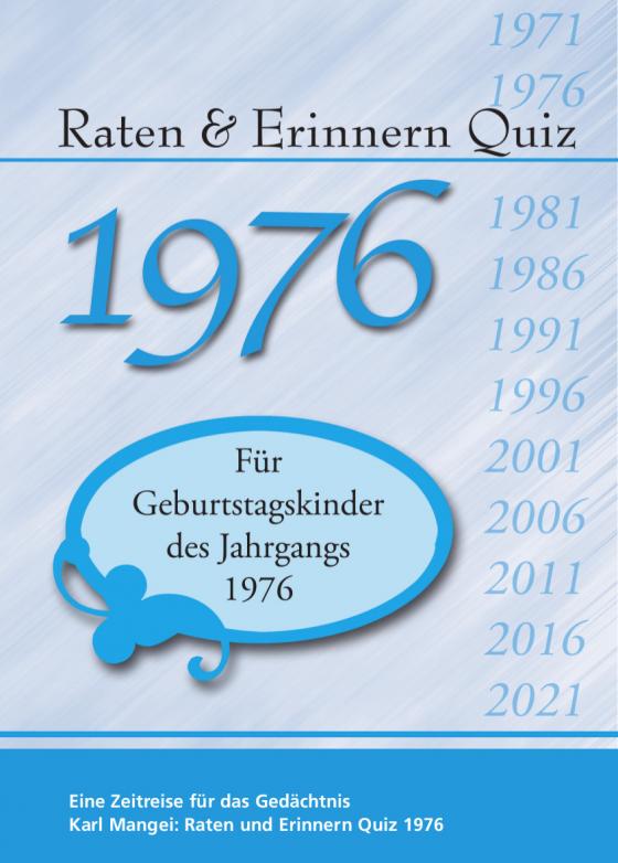 Cover-Bild Raten und Erinnern Quiz 1976