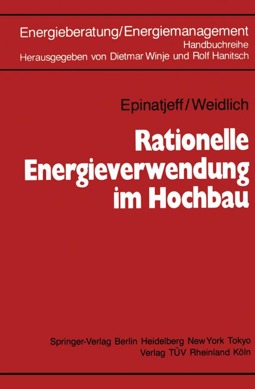 Cover-Bild Rationelle Energieverwendung im Hochbau