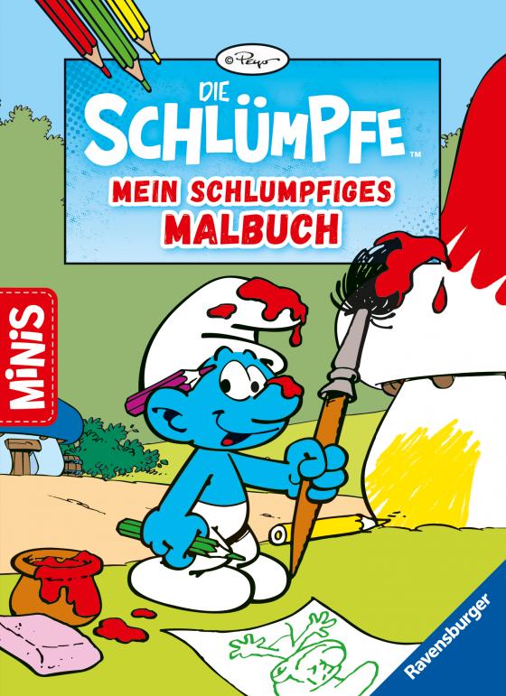 Cover-Bild Ravensburger Minis: Die Schlümpfe: Mein schlumpfiges Malbuch